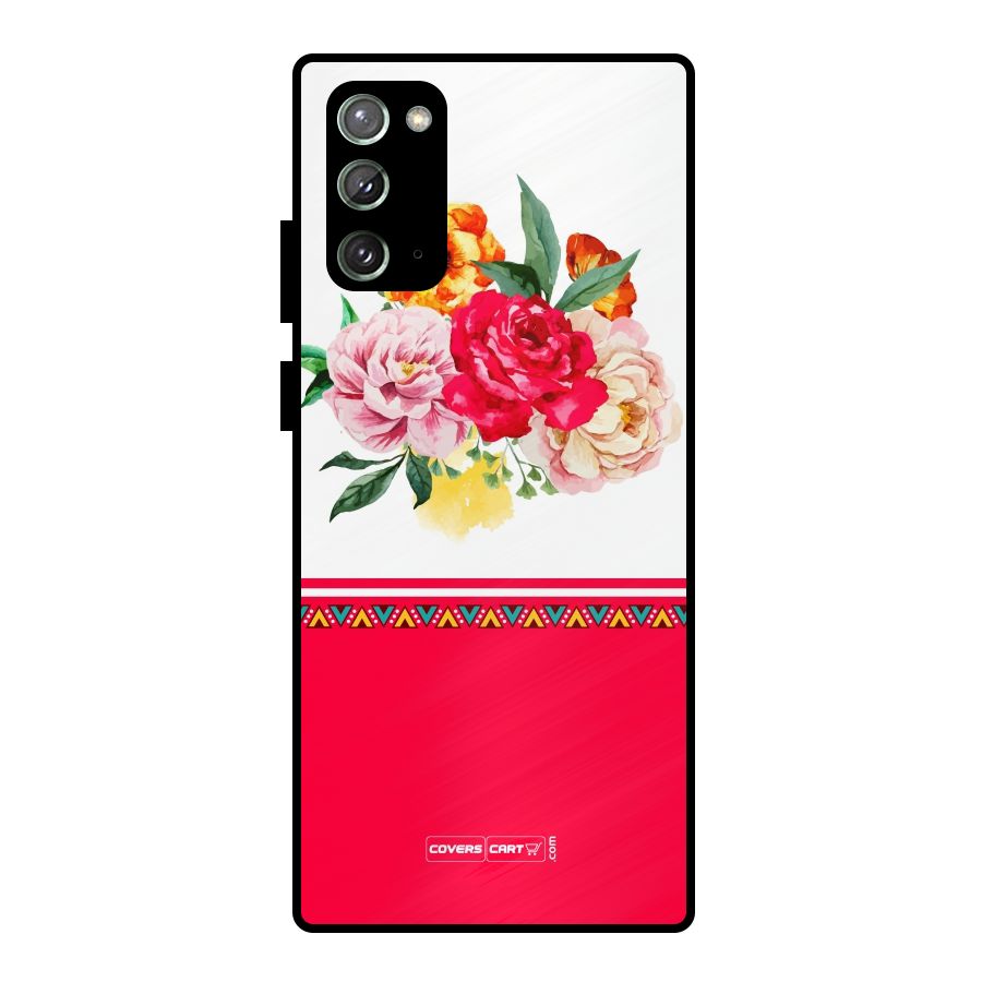 Flower Fusion Metal Back Case for Galaxy Note 20