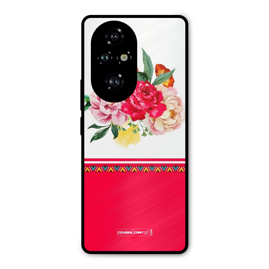 Flower Fusion Metal Back Case for Honor 200 Pro