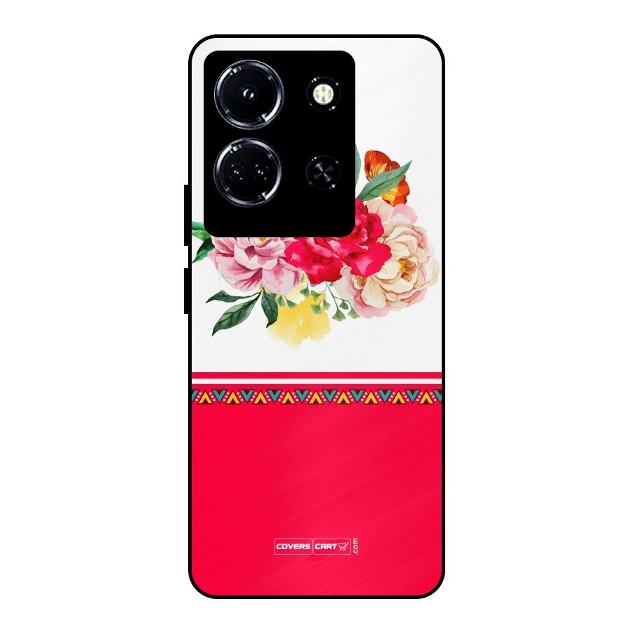 Flower Fusion Metal Back Case for Infinix Note 30 5G