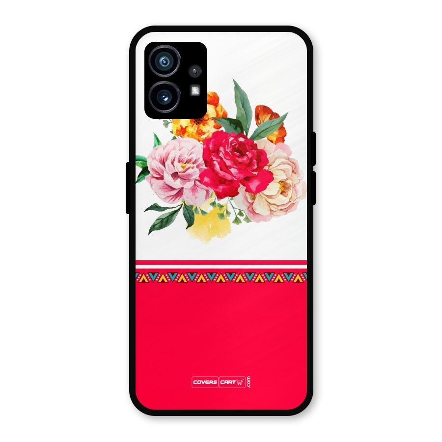 Flower Fusion Metal Back Case for Nothing Phone 1