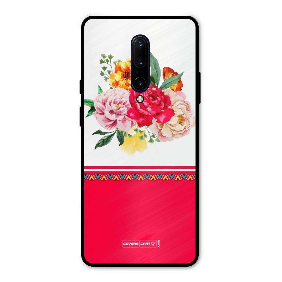 Flower Fusion Metal Back Case for OnePlus 7 Pro