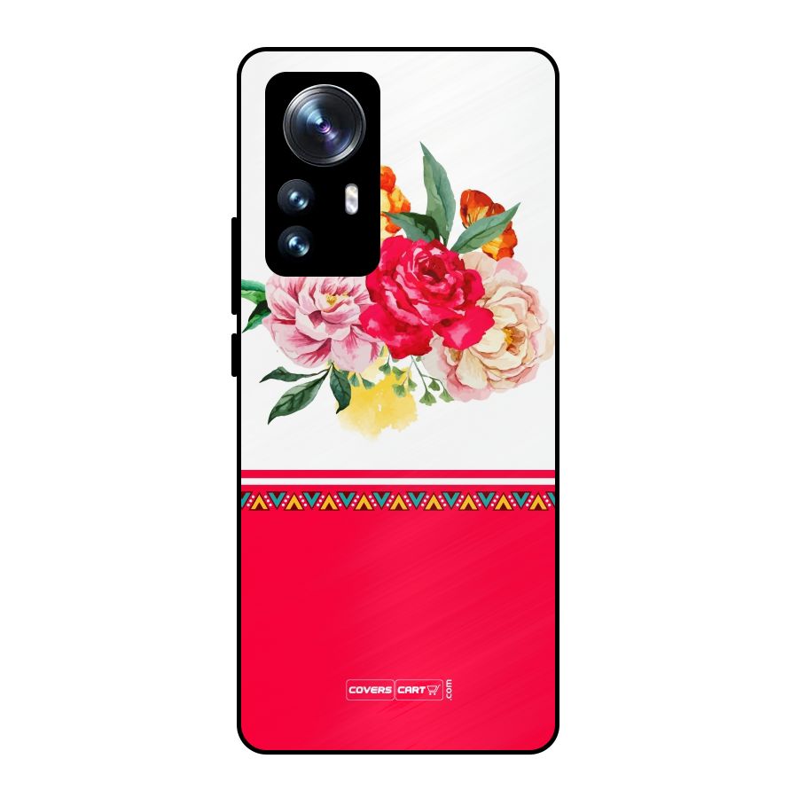 Flower Fusion Metal Back Case for Xiaomi 12 Pro