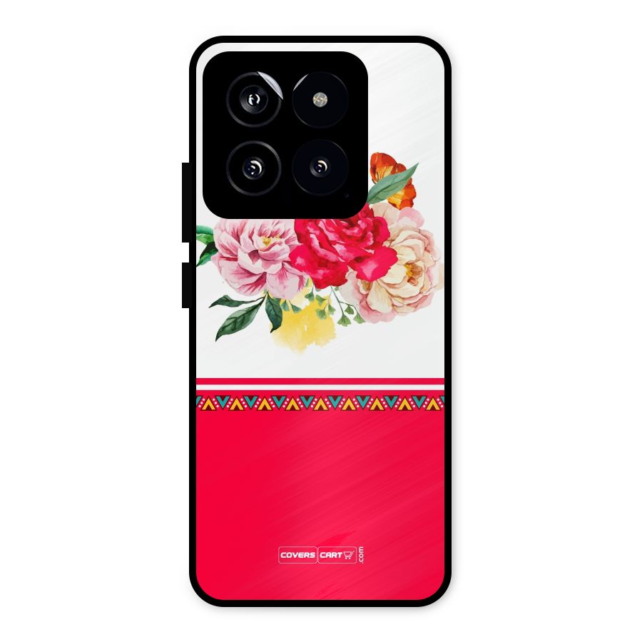 Flower Fusion Metal Back Case for Xiaomi 14