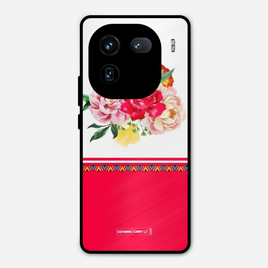 Flower Fusion Metal Back Case for iQOO 12