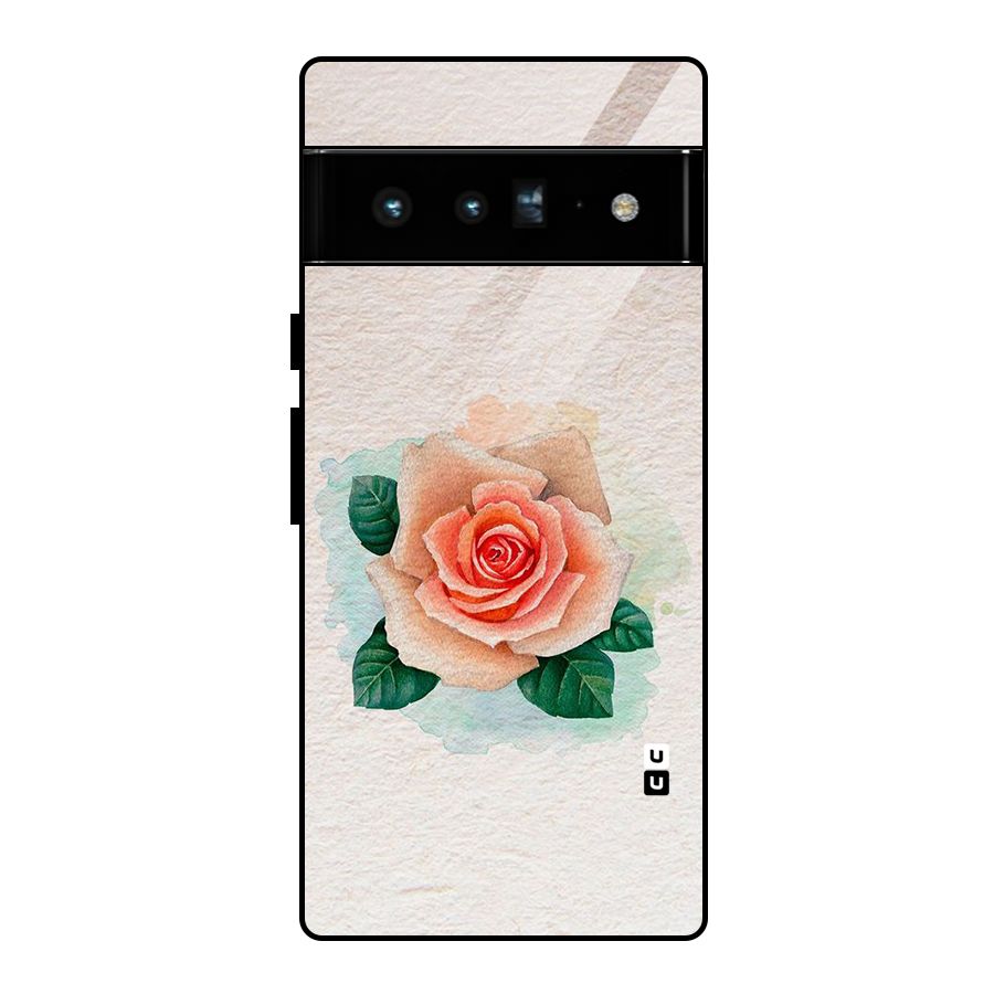 Flower Water Art Glass Back Case for Google Pixel 6 Pro