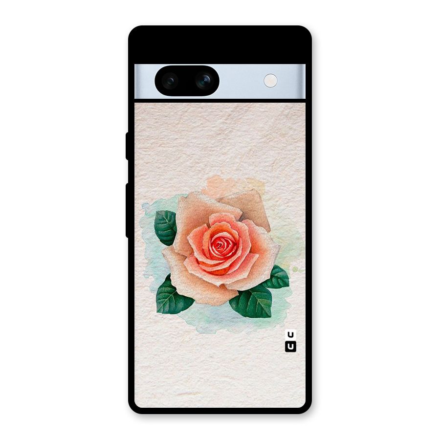 Flower Water Art Glass Back Case for Google Pixel 7a