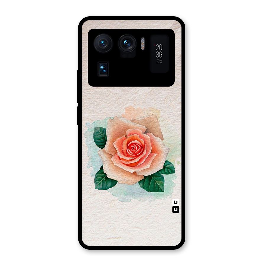 Flower Water Art Glass Back Case for Mi 11 Ultra