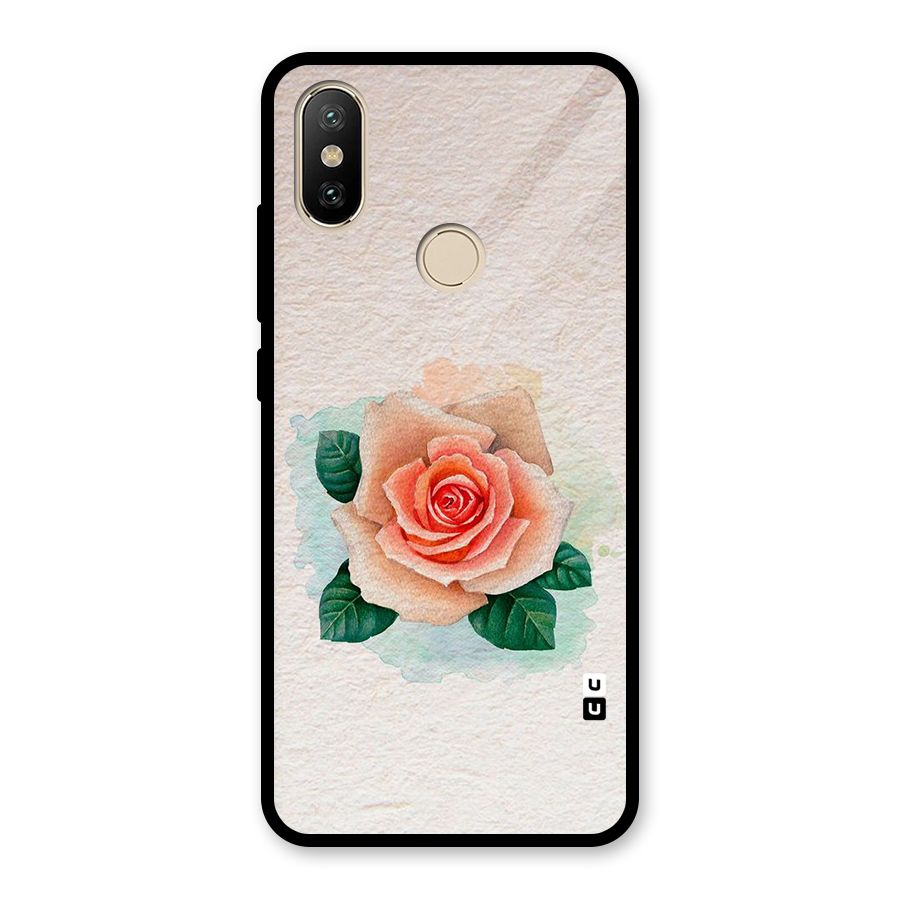 Flower Water Art Glass Back Case for Redmi A2
