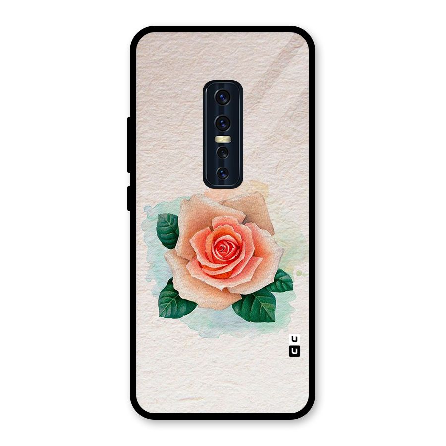Flower Water Art Glass Back Case for Vivo V17 Pro
