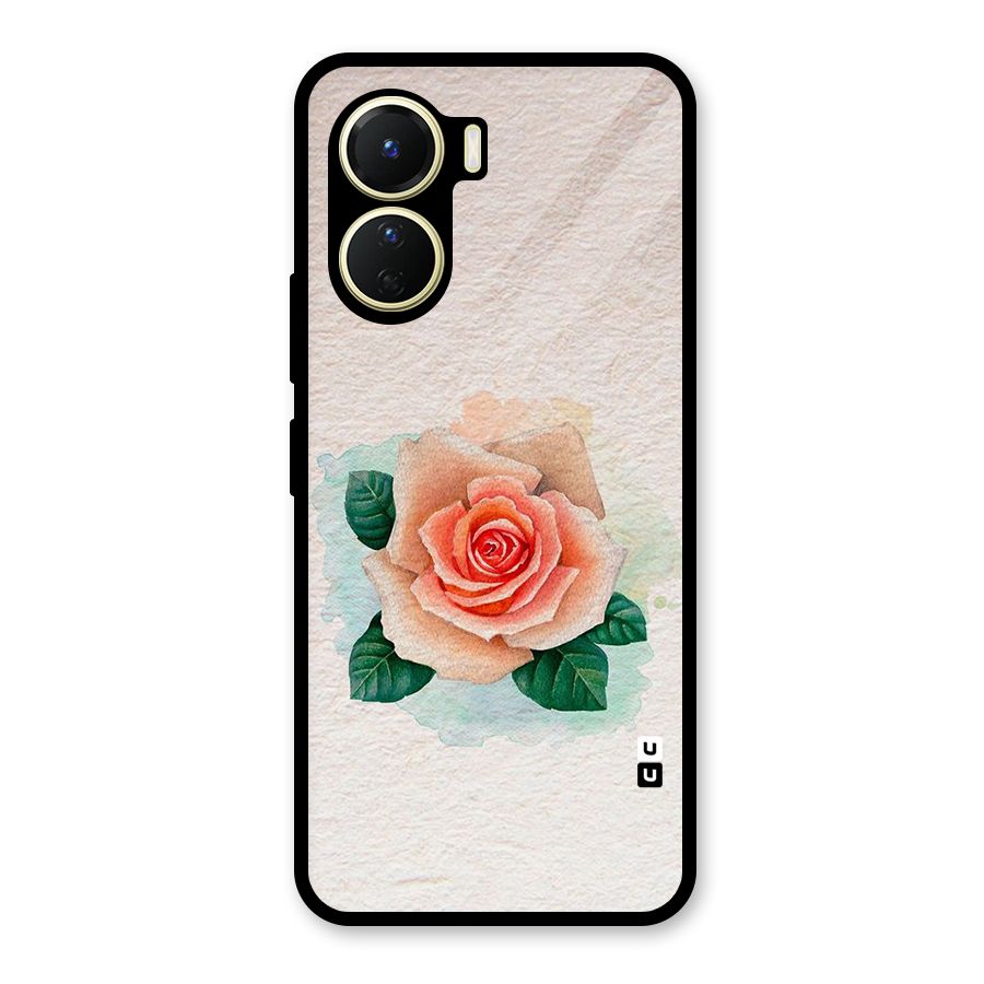 Flower Water Art Glass Back Case for Vivo Y16