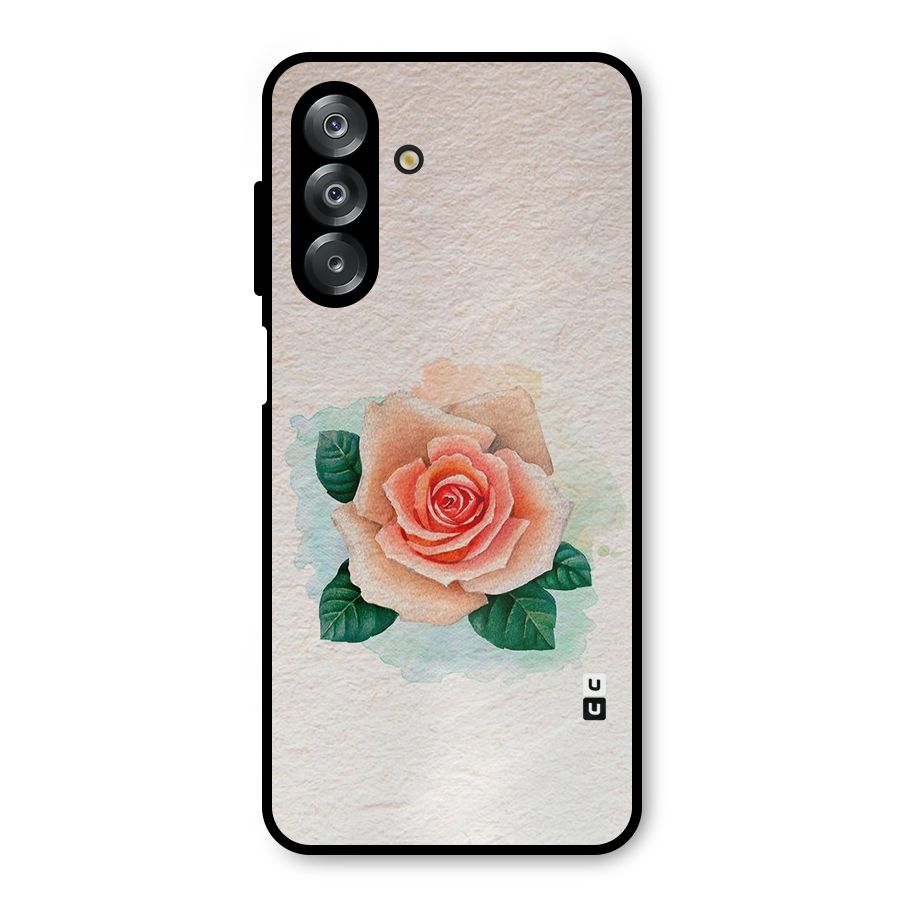 Flower Water Art Metal Back Case for Galaxy A26