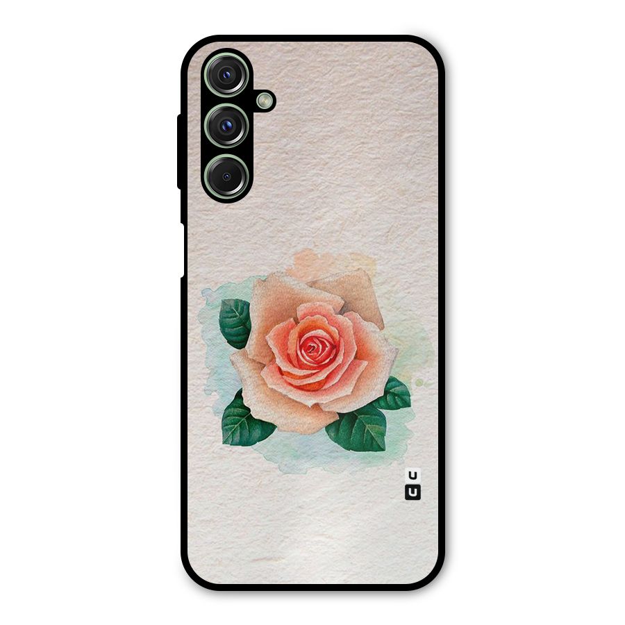 Flower Water Art Metal Back Case for Galaxy F34