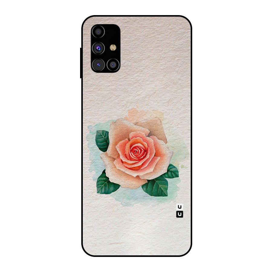 Flower Water Art Metal Back Case for Galaxy M31s