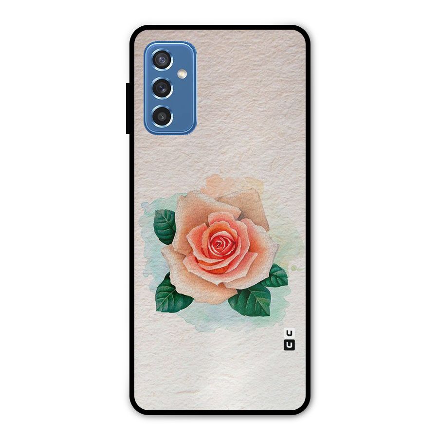 Flower Water Art Metal Back Case for Galaxy M52 5G