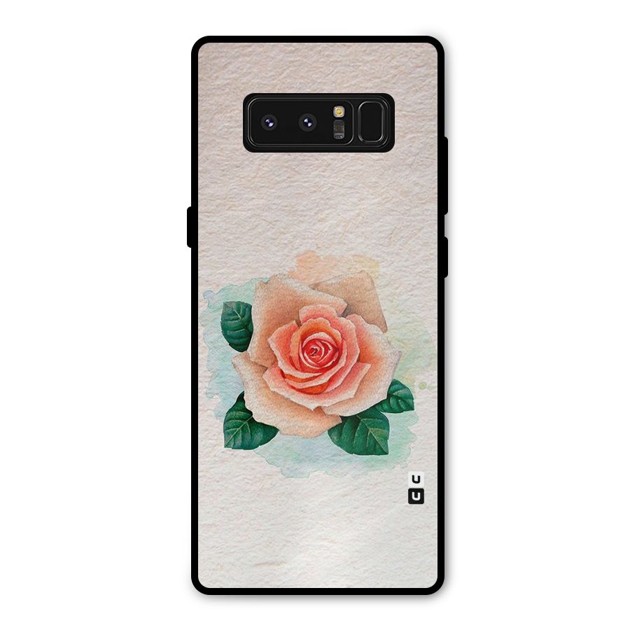 Flower Water Art Metal Back Case for Galaxy Note 8