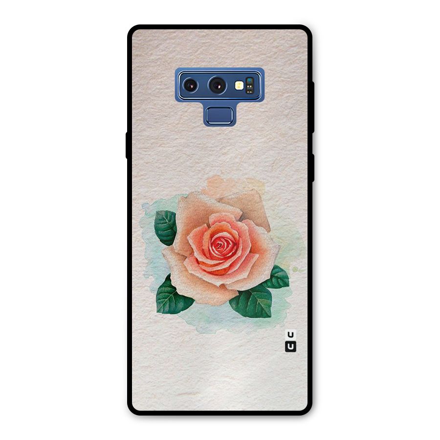 Flower Water Art Metal Back Case for Galaxy Note 9