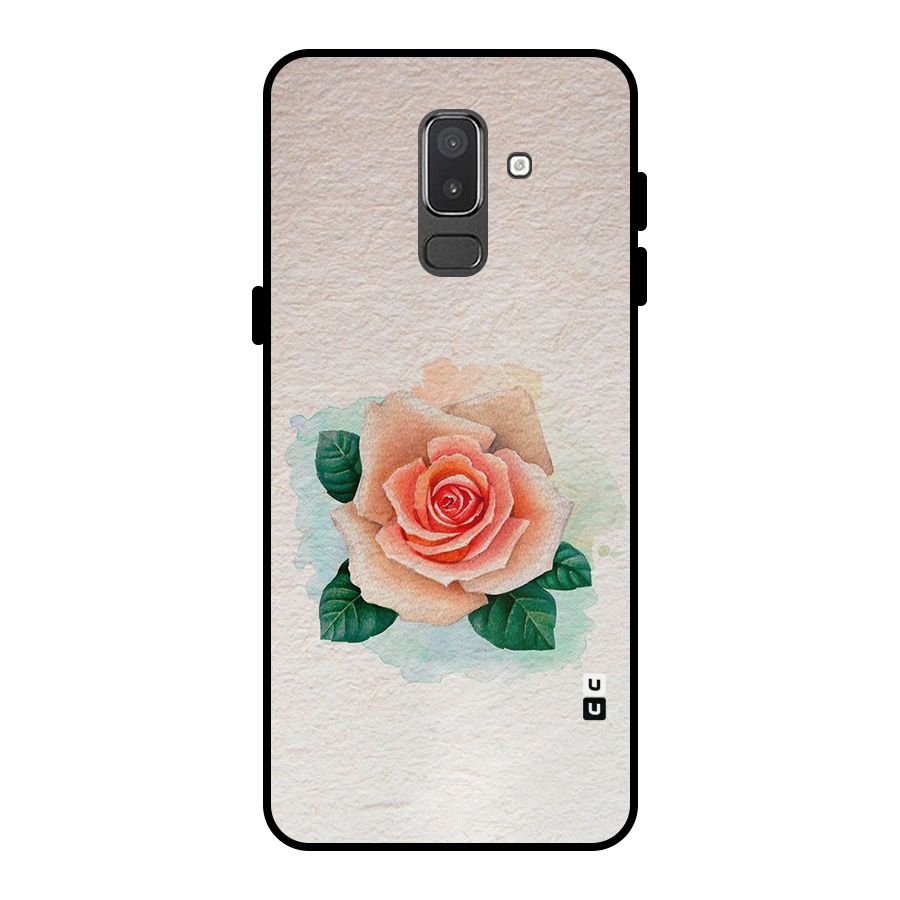 Flower Water Art Metal Back Case for Galaxy On8 (2018)