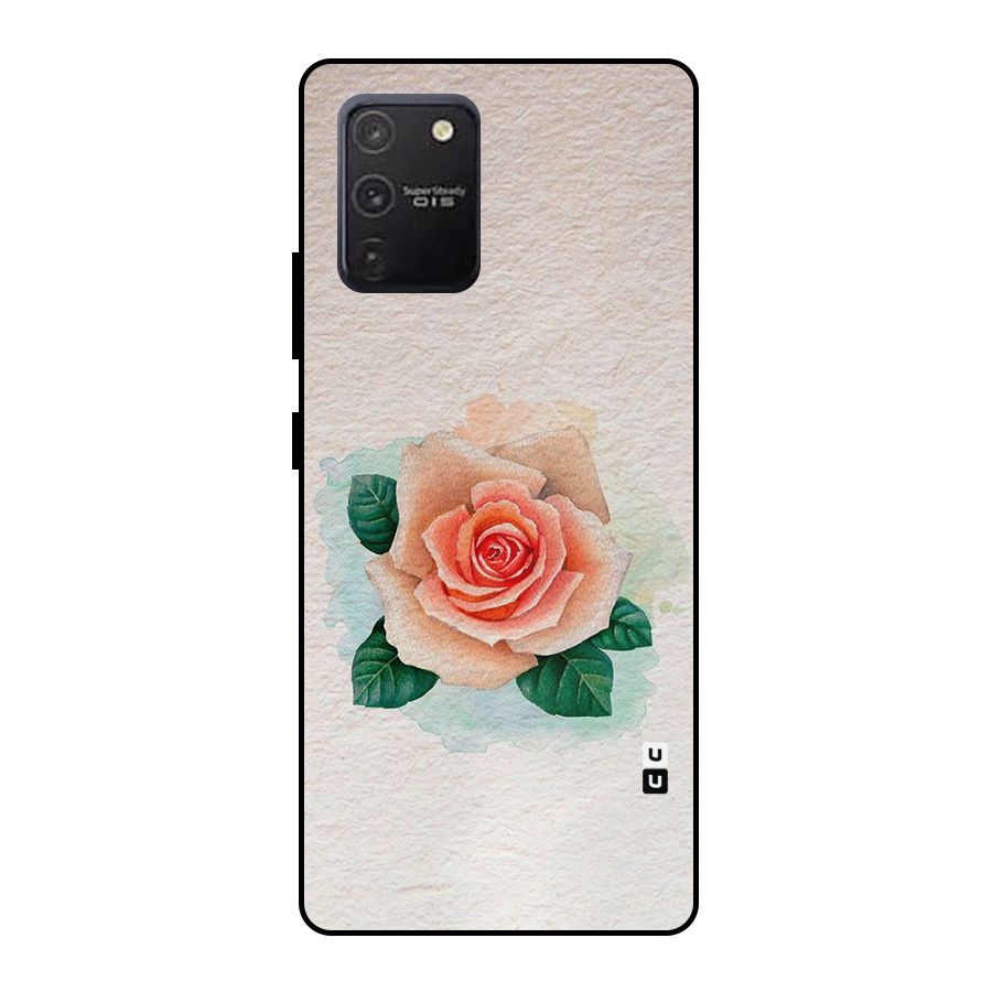 Flower Water Art Metal Back Case for Galaxy S10 Lite
