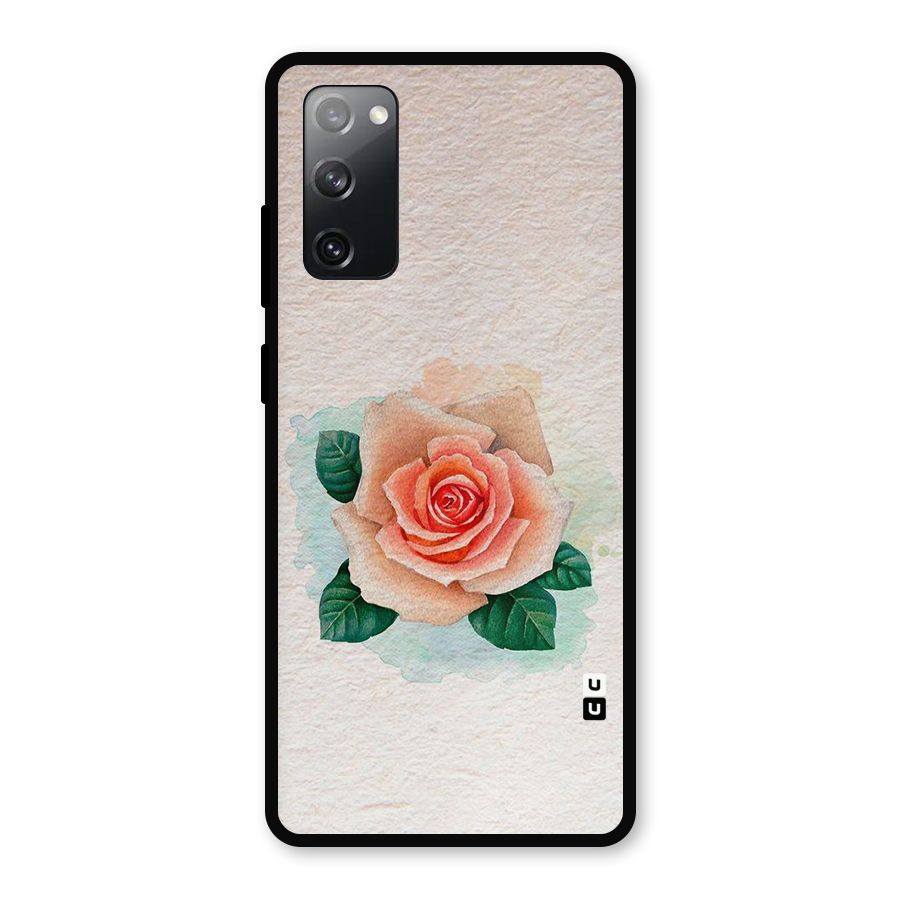 Flower Water Art Metal Back Case for Galaxy S20 FE 5G