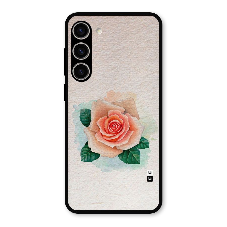 Flower Water Art Metal Back Case for Galaxy S23 Plus