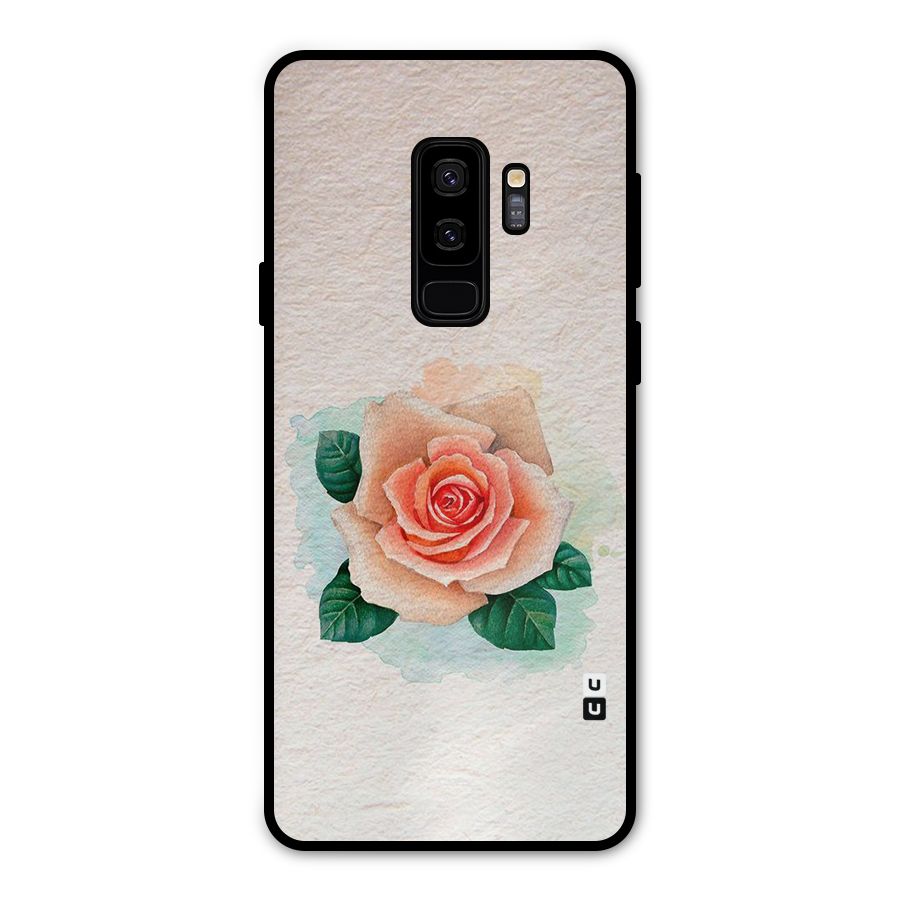 Flower Water Art Metal Back Case for Galaxy S9 Plus