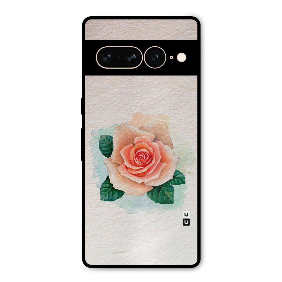 Flower Water Art Metal Back Case for Google Pixel 7 Pro