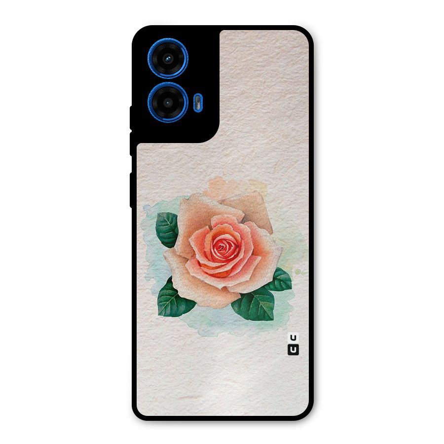 Flower Water Art Metal Back Case for Moto G45