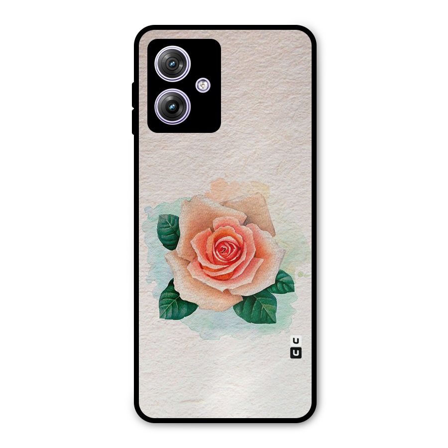 Flower Water Art Metal Back Case for Moto G64