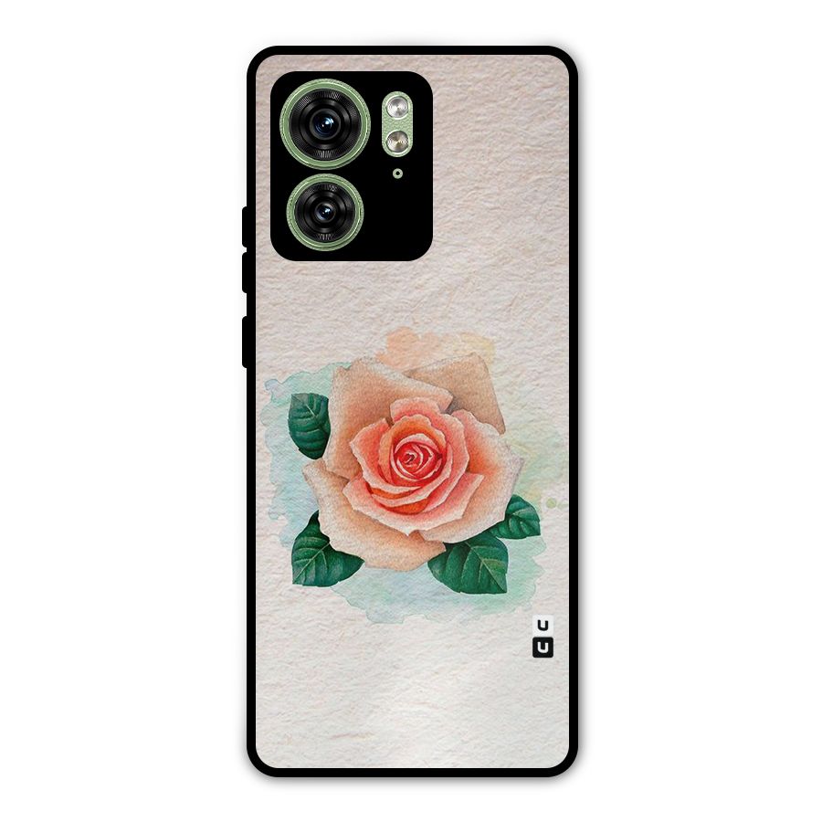 Flower Water Art Metal Back Case for Motorola Edge 40 5G