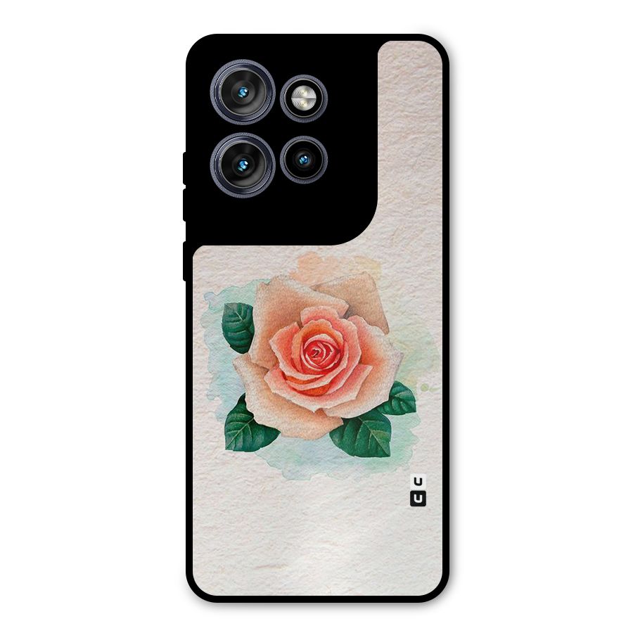 Flower Water Art Metal Back Case for Motorola Edge 50 Neo