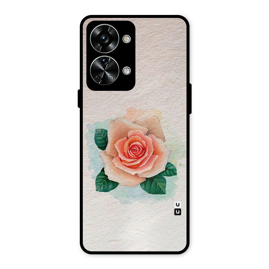 Flower Water Art Metal Back Case for OnePlus Nord 2T