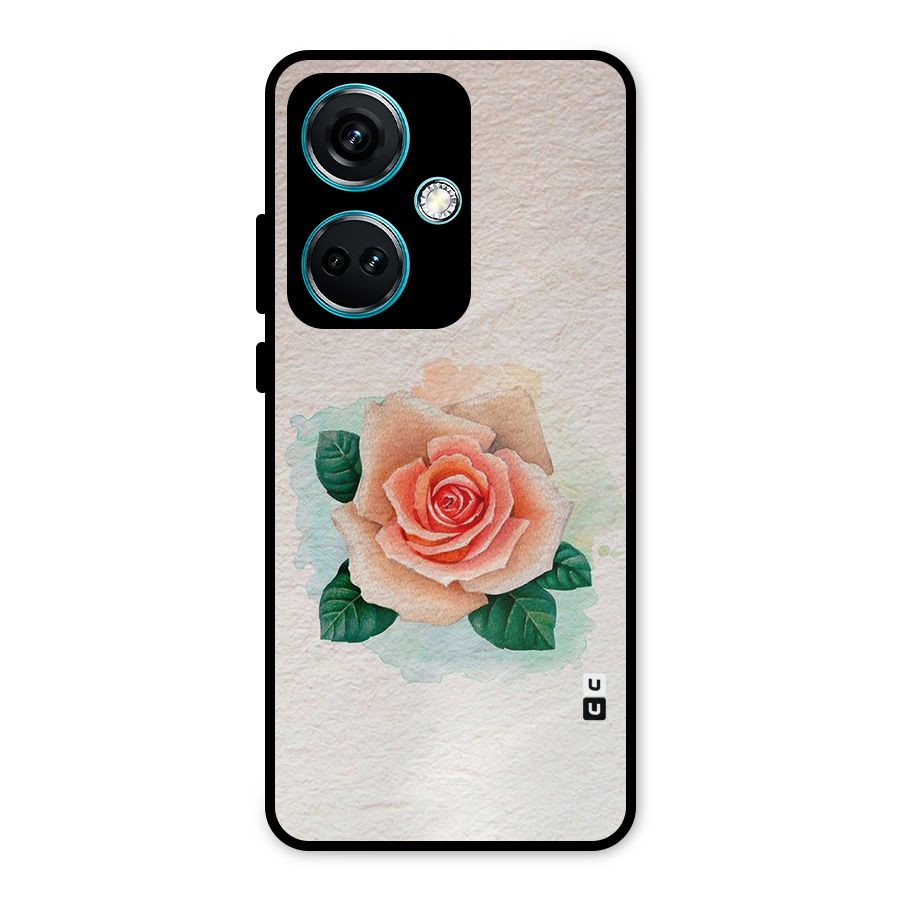 Flower Water Art Metal Back Case for OnePlus Nord CE 3 5G