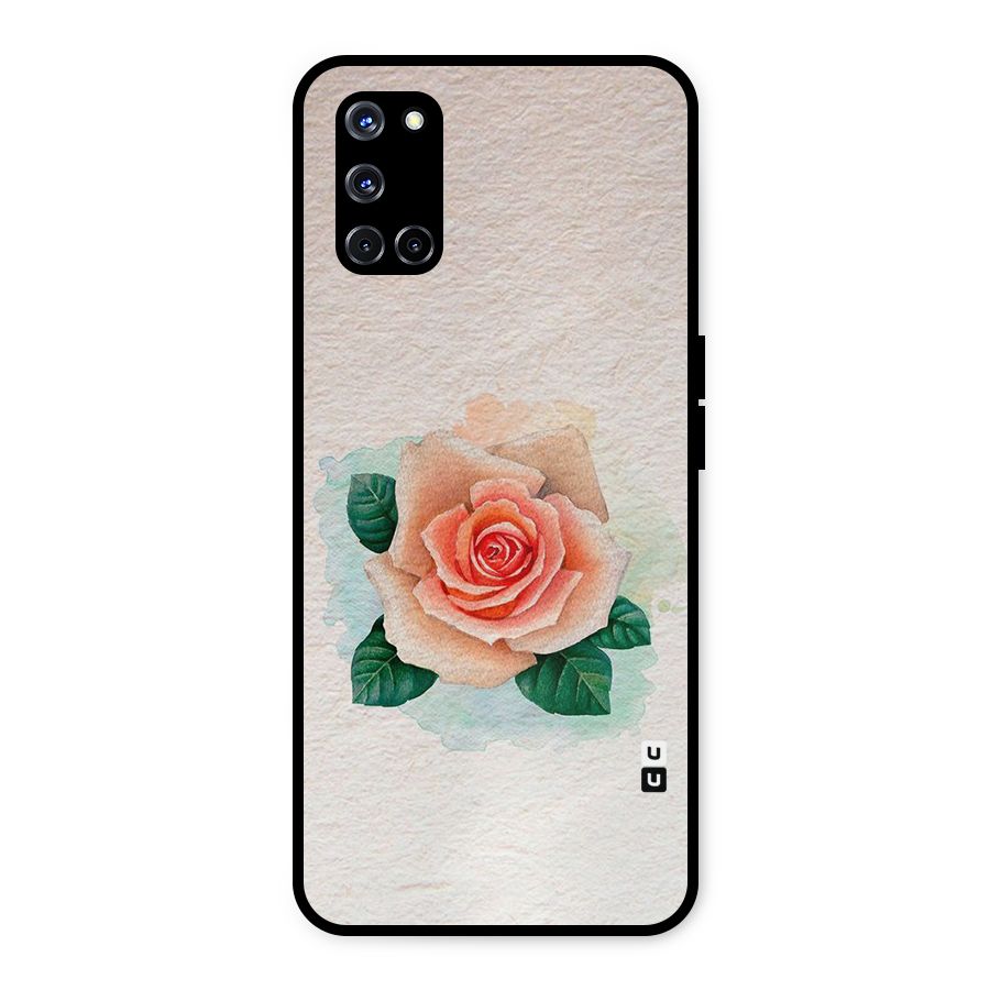 Flower Water Art Metal Back Case for Oppo A52