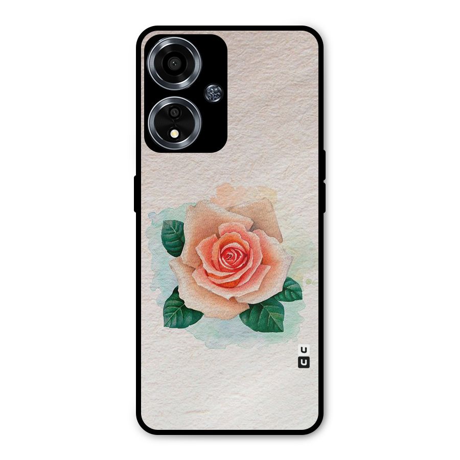 Flower Water Art Metal Back Case for Oppo A59