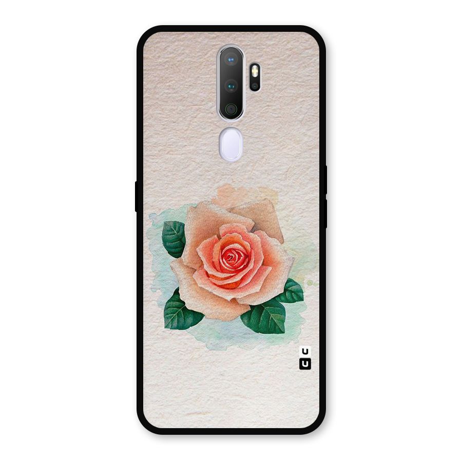 Flower Water Art Metal Back Case for Oppo A9 (2020)
