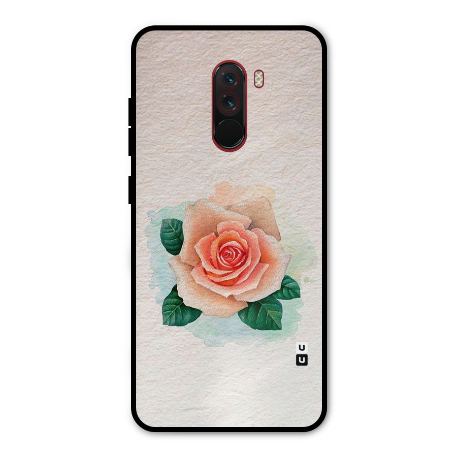 Flower Water Art Metal Back Case for Poco F1