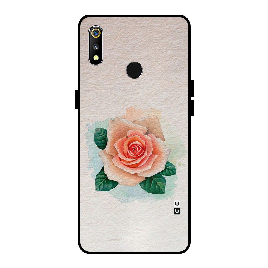 Flower Water Art Metal Back Case for Realme 3