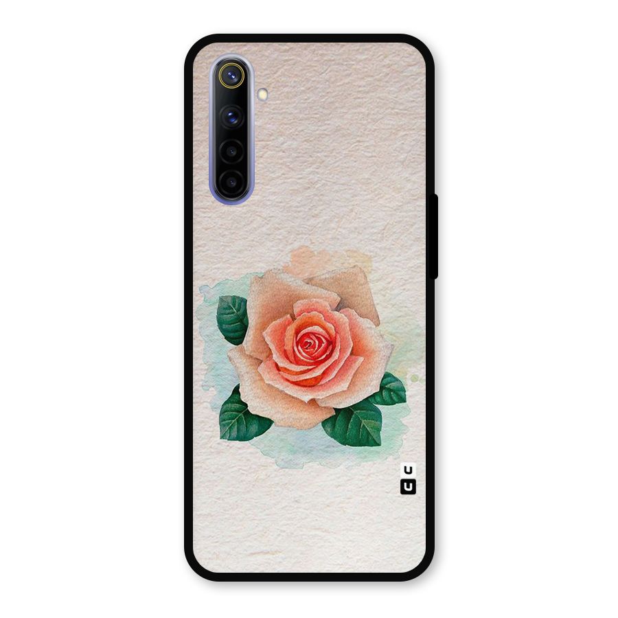 Flower Water Art Metal Back Case for Realme 6