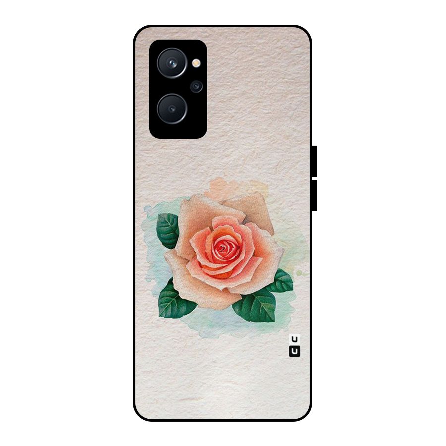Flower Water Art Metal Back Case for Realme 9i 5G