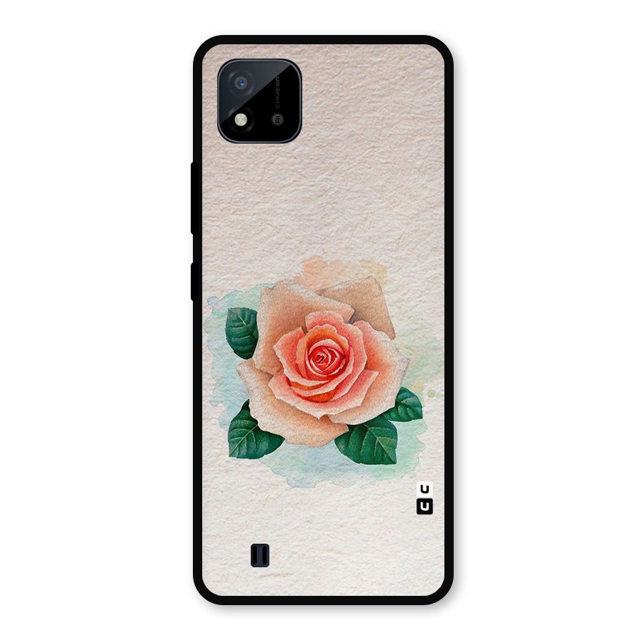 Flower Water Art Metal Back Case for Realme C11 2021