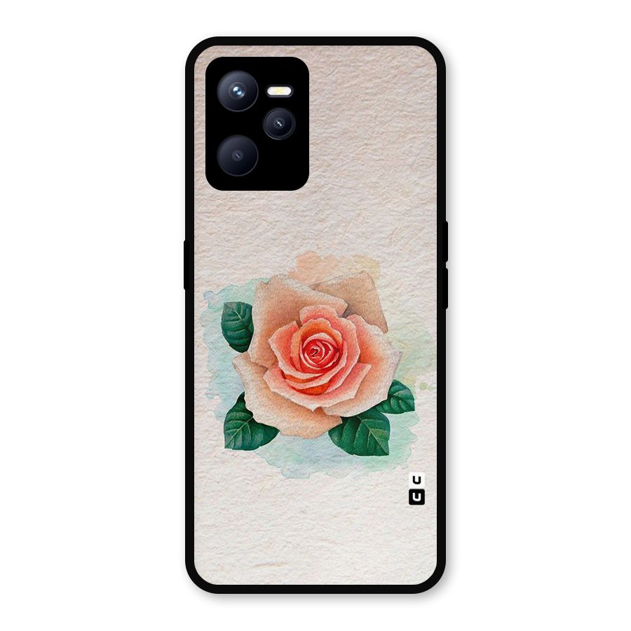 Flower Water Art Metal Back Case for Realme C35