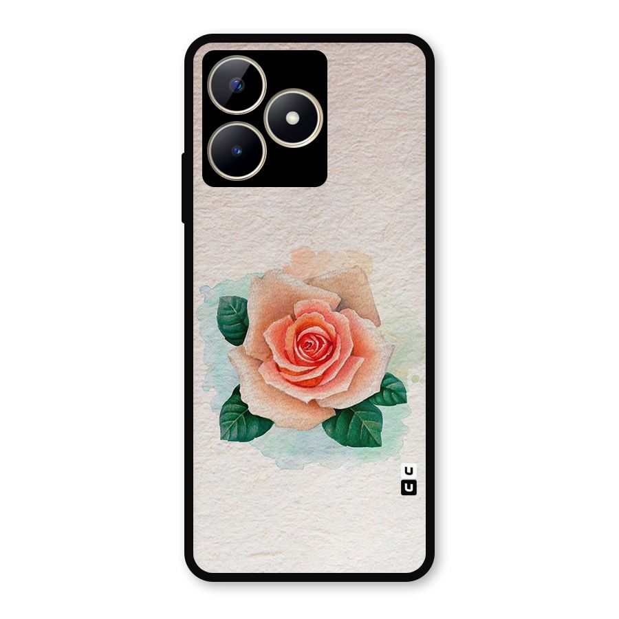 Flower Water Art Metal Back Case for Realme C53