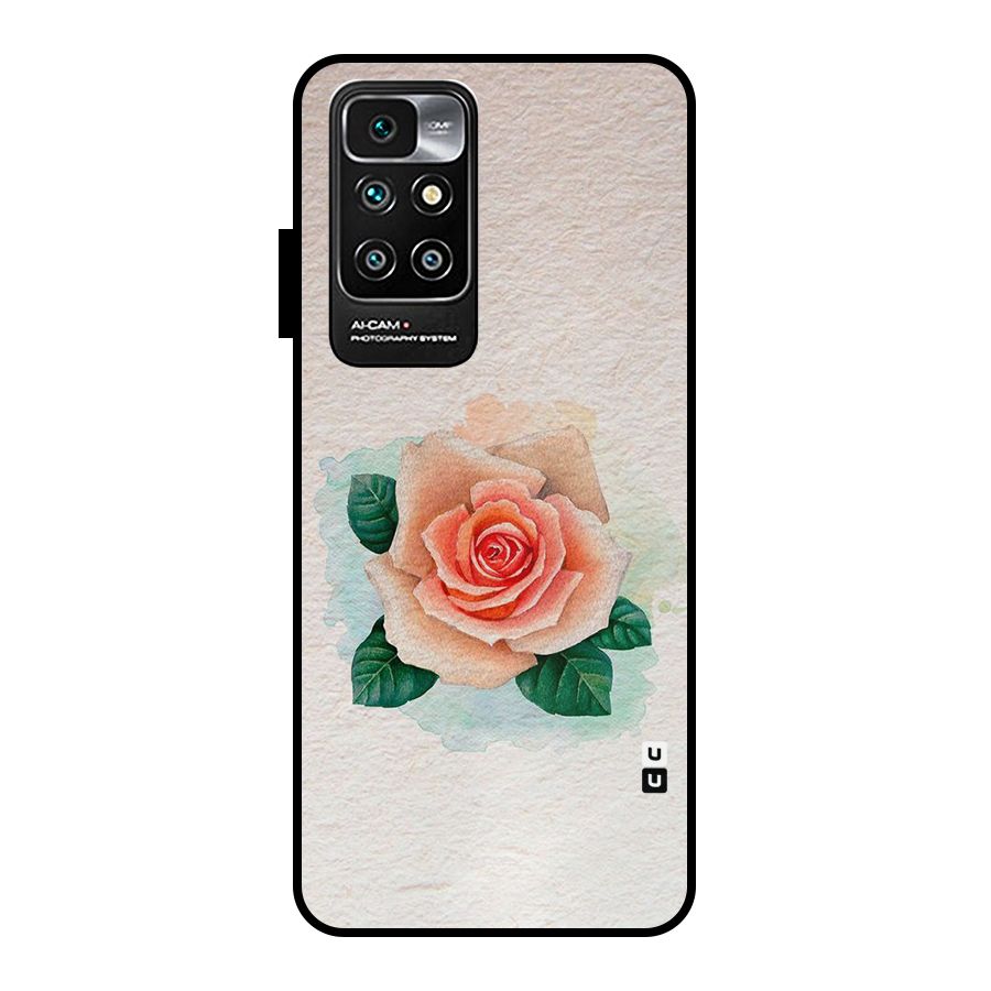Flower Water Art Metal Back Case for Redmi 10 Prime