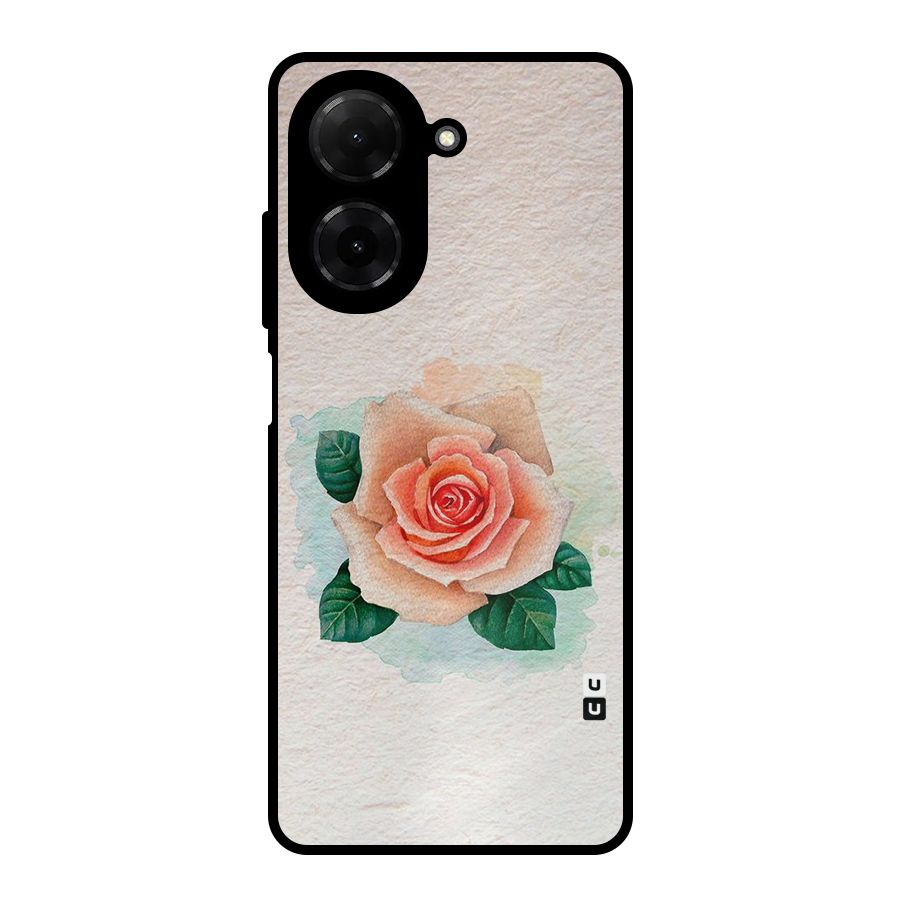 Flower Water Art Metal Back Case for Redmi A5 4G