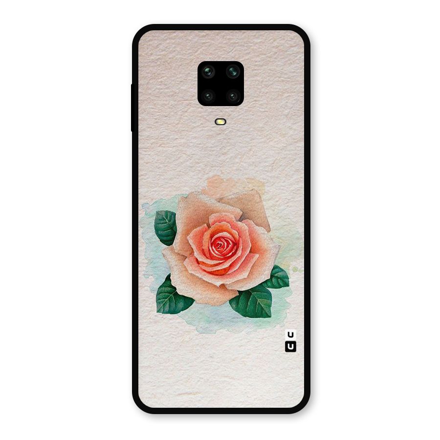 Flower Water Art Metal Back Case for Redmi Note 9 Pro Max