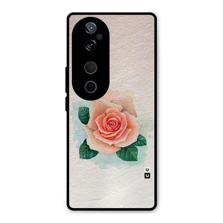 Flower Water Art Metal Back Case for Vivo T3 Ultra
