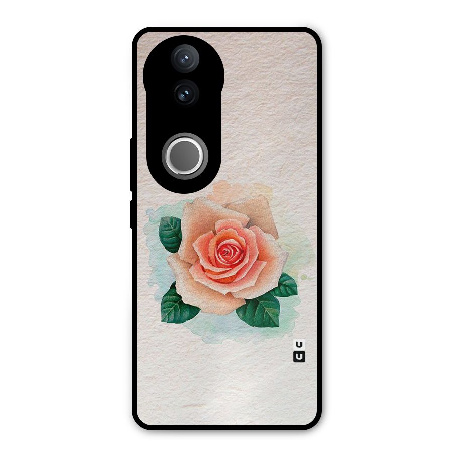 Flower Water Art Metal Back Case for Vivo V50e