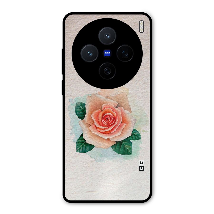 Flower Water Art Metal Back Case for Vivo X200