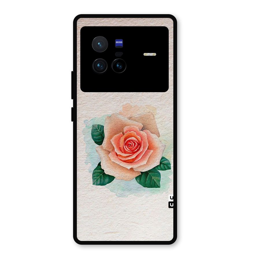 Flower Water Art Metal Back Case for Vivo X80