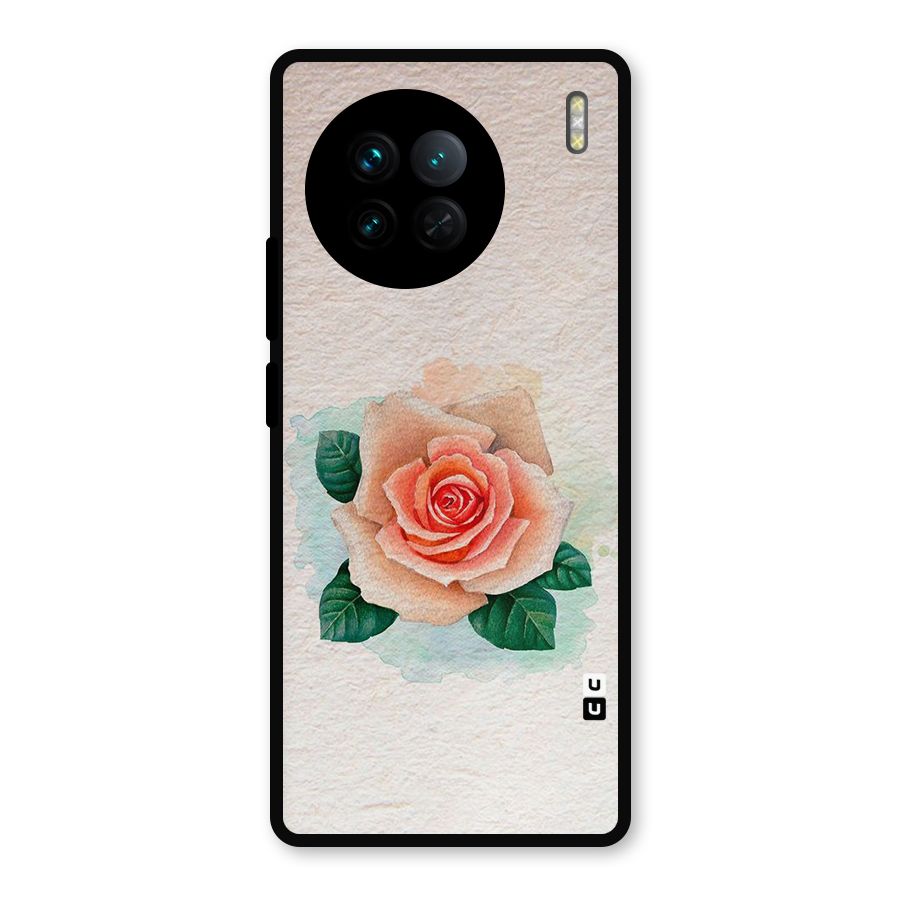Flower Water Art Metal Back Case for Vivo X90